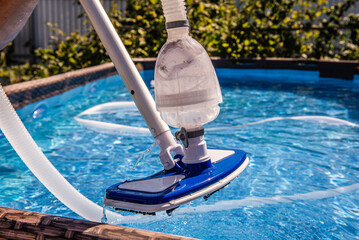 Cabo telescópico com mangueira de limpeza de piscina