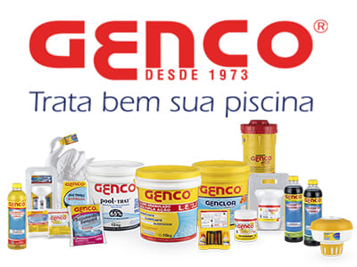 Produto para limpeza de piscina da linha Genco